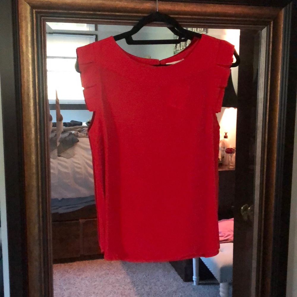 Red dress up or down blouse